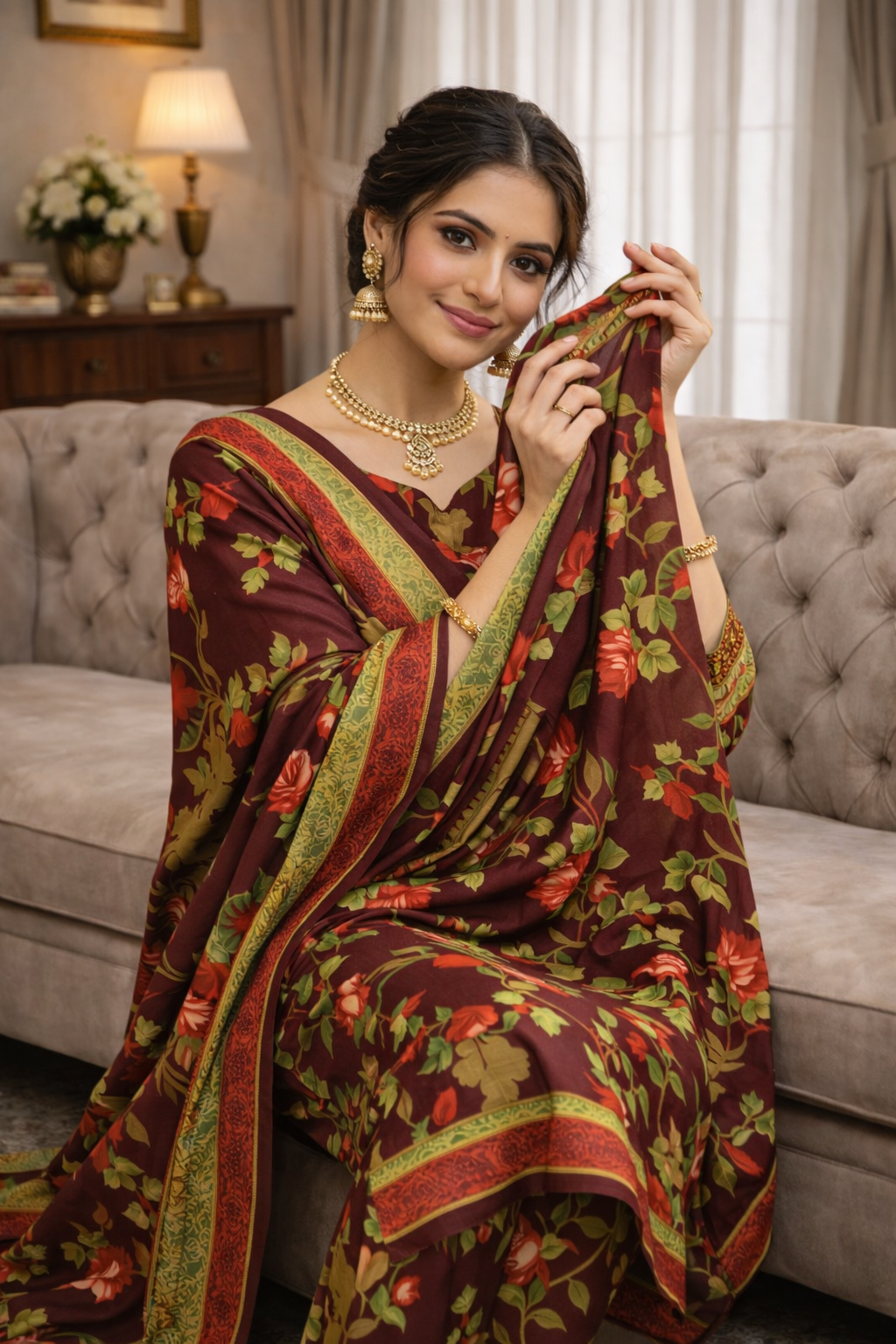 Swiss Lawn Unstitched 3 Piece Suit - A1516