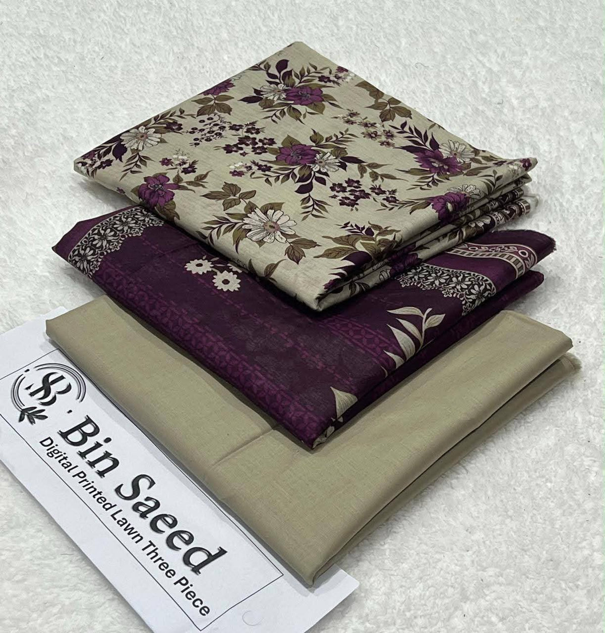 Binsaeed 3Pc Printed Lawn 2026