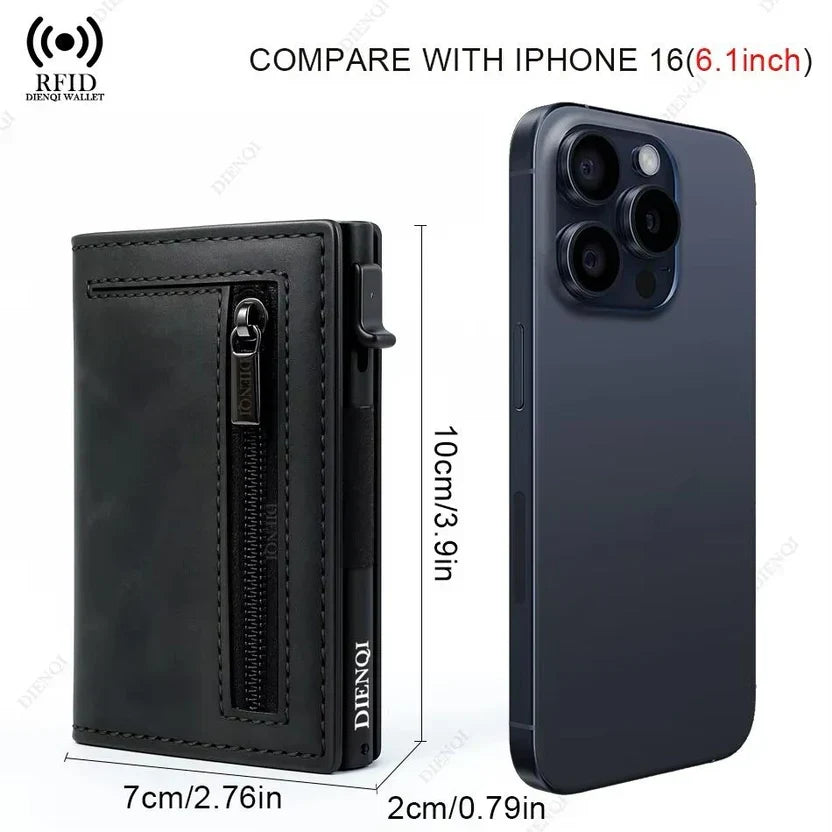 Pop Up Minimalist Cardholder Leather Wallet