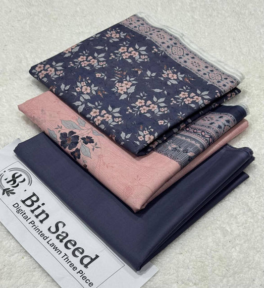 Binsaeed 3Pc Printed Lawn 2026