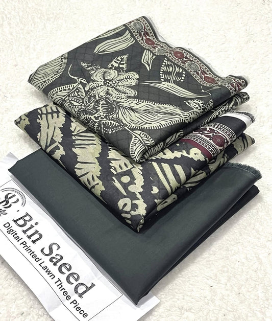 Binsaeed 3Pc Printed Lawn 2026
