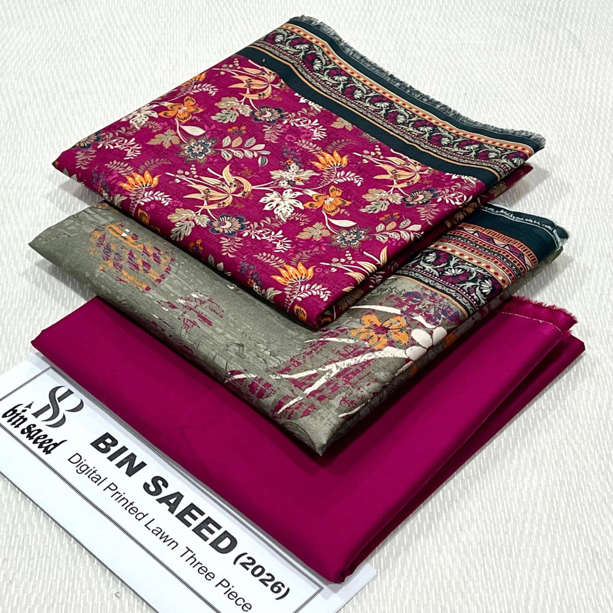 Binsaeed 3Pc Printed Lawn 2026
