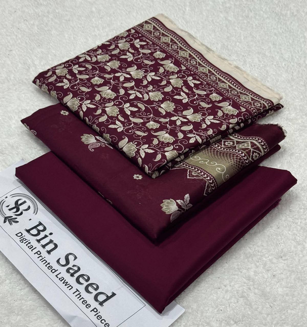 Binsaeed 3Pc Printed Lawn 2026