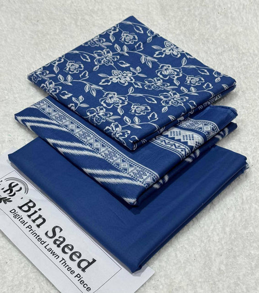 Binsaeed 3Pc Printed Lawn 2026