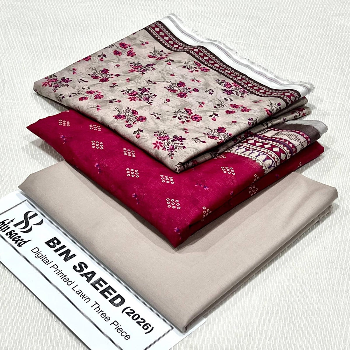 Binsaeed 3Pc Printed Lawn 2026