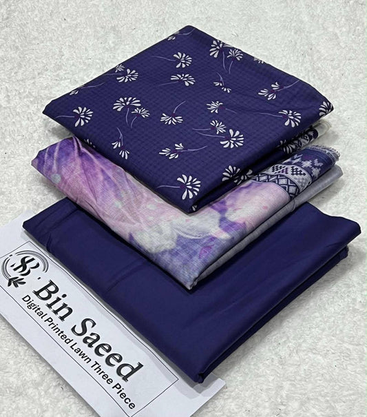 Binsaeed 3Pc Printed Lawn 2026