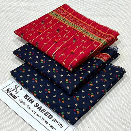 Binsaeed 3Pc Printed Lawn 2026