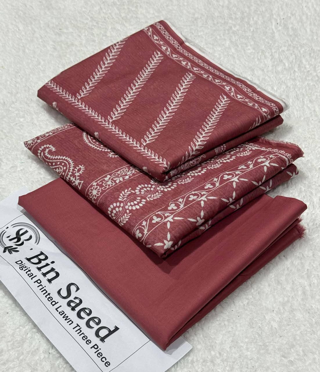 Binsaeed 3Pc Printed Lawn 2026